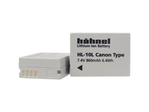 Hähnel Fototechnik HL-10L kamerabatteribytte originalbatteri NB-10L 7,4 V 860 mAh