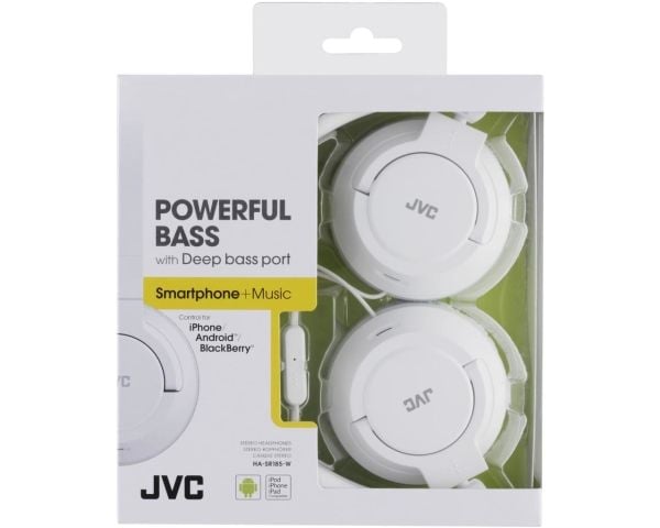JVC HA-SR185 - Hodetelefoner med mikrofon - on-ear - kablet - 3,5 mm jakk