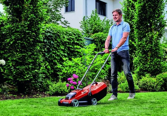 Einhell GE-CM 18/32 Li-Solo, Gressklipper som man spaserer bak, 180 m², 32 cm, 30 cm, 70 cm, 25 l - SOLO