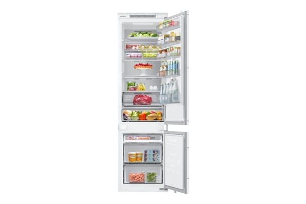 Samsung BRB30705EWW - Kylskåp/frys - bottenfrysskåp - inbyggd - fördjupning - bredd: 55.5 cm - djup: 56 cm - höjd: 193.8 cm - 298 liter - Klass E -...