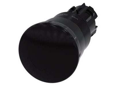 Siemens 3SU1000-1HB10-0AA0, Nappi, Musta, Muovi, 71,6 mm, 46 g, 150 mm
