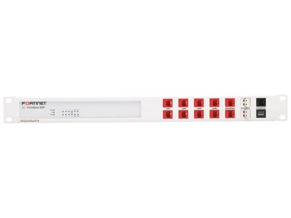Rackmount.IT RM-FR-T15 - Monteringssett for nettverksenhet - rackmonterbar - RAL 9003 - 1U - 19" - for Fortinet FortiGate 80F, 81F