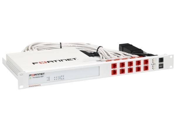 Rackmount.IT RM-FR-T15 - Monteringssett for nettverksenhet - rackmonterbar - RAL 9003 - 1U - 19" - for Fortinet FortiGate 80F, 81F