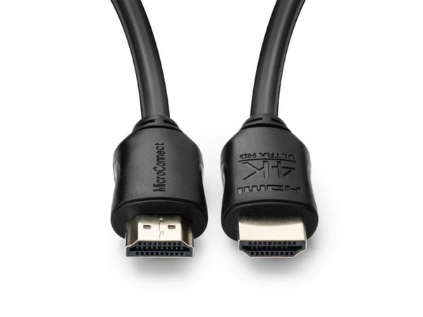 MicroConnect - Ultra High Speed - HDMI-kabel med Ethernet - HDMI hann til HDMI hann - 7.5 m - trippel beskyttelse - svart - støtte for Dolby DTS-HD...