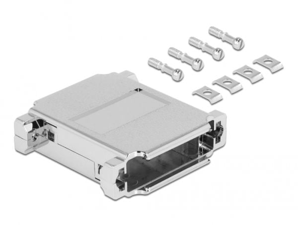 Delock - D-Sub 25-stifts kontakthus - metallisert (en pakke 2)