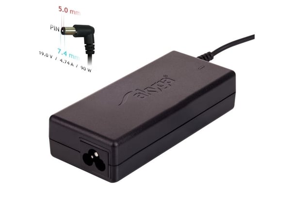 Akyga AK-ND-04, Kannettava tietokone, Sisätila, 100-250 V, 55 +/- 5 Hz, 90 W, 19 V
