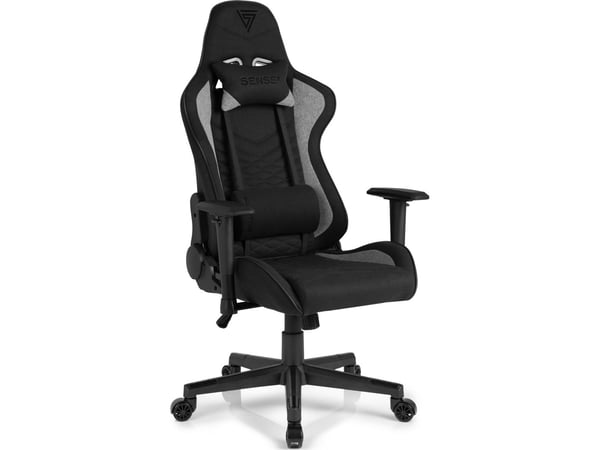 Sense7 Spellcaster Gaming Chair i tyg, svart och grått