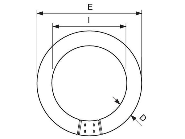 Philips Master TL-E Circular Super 80 sirkulær G10q 40W 3200lm 4000K lysstoffrør (8711500284747)