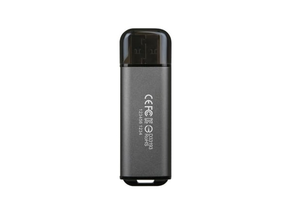 Transcend JetFlash 920 - USB flash-enhet - 128 GB - USB 3.2 Gen 1 - rymdgrå