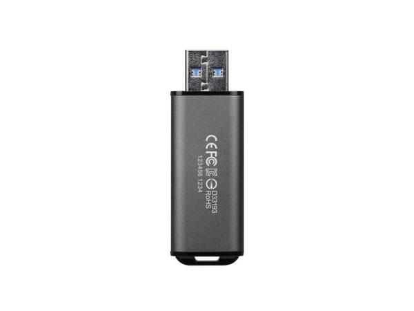 Transcend JetFlash 920 - USB flash-enhet - 128 GB - USB 3.2 Gen 1 - rymdgrå