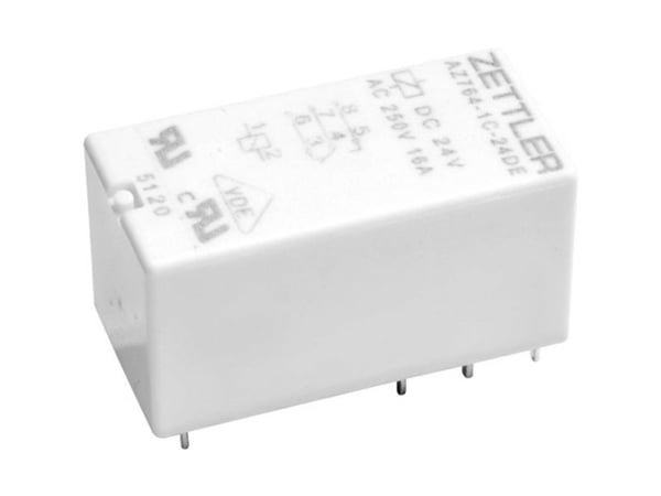 Zettler Electronics AZ764-1AT-24D printrelé 24 V/DC, 20 A, 1 x sluttekontakt