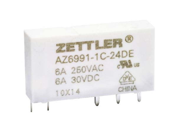 Zettler Electronics printrelé AZ6991-1C-12DE 12 V/DC 8 1 vekselkontakt 1 stk