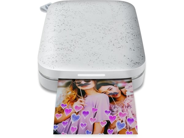 HP HPISPW, ZINK (inget bläck), 313 x 400 DPI, 2" x 3" (5x7.6 cm), Kantfri utskrift, Bluetooth, Vit