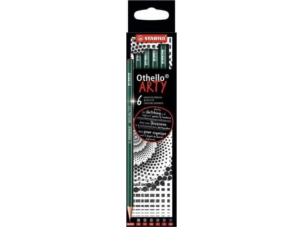 STABILO Othello ARTY, Multi, Grønn, Sekskantet, Kunst, Hobby, Kontor, Skole, 3 mm, 9 mm