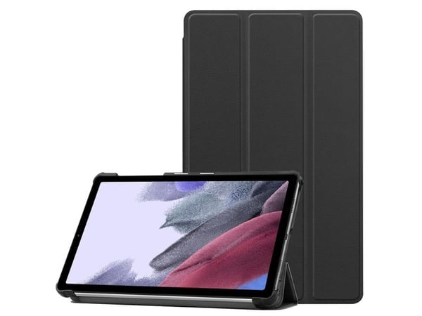eSTUFF - Flipomslag til nettbrett - polyuretan, polykarbonat - sort - 8,7" - for Samsung Galaxy Tab A7 Lite