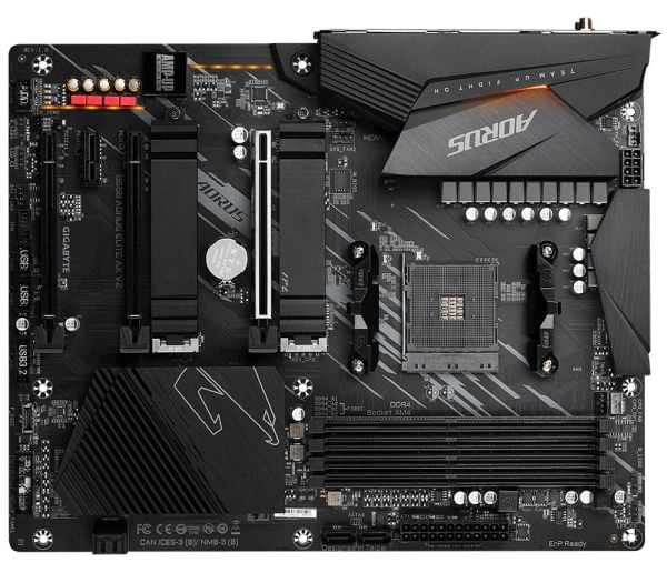 Gigabyte B550 AORUS ELITE AX V2, AMD, Stik AM4, 3. sukupolven AMD Ryzen™ 3, 3. sukupolven AMD Ryzen 5, 3. sukupolven AMD Ryzen™ 7, 3. sukupolven AM...