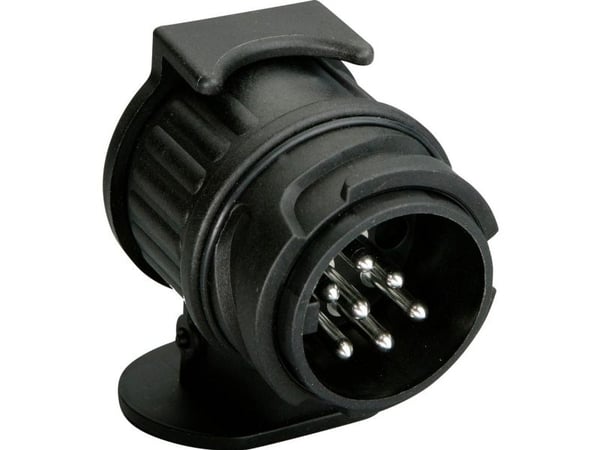IWH 010210 tilhengeradapter [stikkontakt 13-pins - plugg 7-pins] plast (010210)