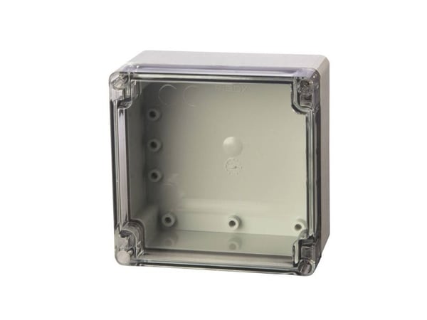 FIBOX Montageboks ABS 120 x 122 x 95 mm ja gråt dæksel IP 66 ja IP 67 Euronord-sarja