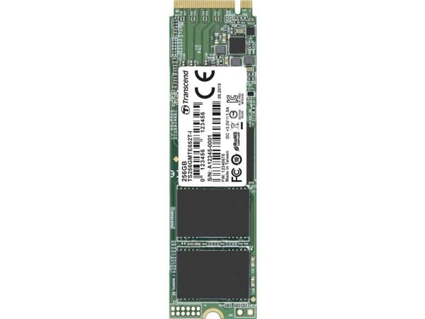 Transcend MTE652T-I - SSD - 256 GB - intern - M.2 2280 (dobbelsidig) - PCIe 3.0 x4 (NVMe)