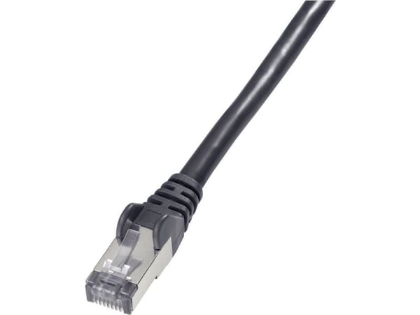 Goobay CAT 6-1500 SSTP PIMF Svart 15m, 15m