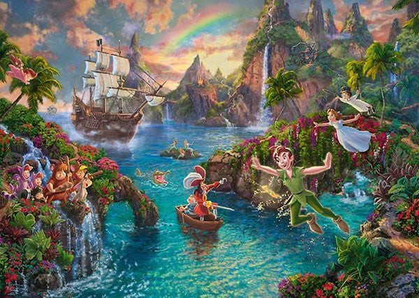 Schmidt Spiele Disney Peter Pan, 1000 stykker, Tegneserier