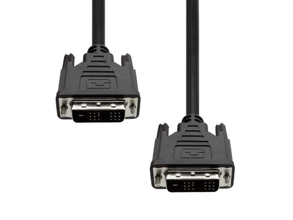 ProXtend - DVI-kabel - enkeltlenke - DVI-D (hann) til DVI-D (hann) - 50 cm - tommelskruer, 1920 x 1200 (WUXGA)-støtte, 1080p støtte 60 Hz - svart