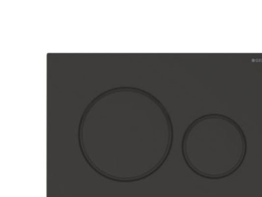 Geberit 115.882.16.1, Skylleplate, Sort, Rød, Geberit, 246 mm, 12 mm, 164 mm