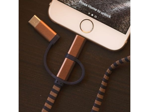 Thumbs Up 1002653, 1 m, USB A, Micro-USB B, Ruskea, Purppura