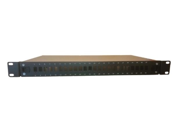 Lanview - Patch-panel - SC X 24, LC Duplex x12 - svart - 1U - 19"