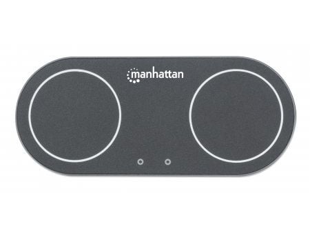Manhattan 102209, Innendørs, AC, 12 V, Trådløs lading, 1 m, Sort