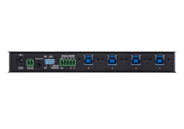 ATEN US3344I - USB-periferdelesvitsj - 4 x USB 3.2 Gen 1 - stasjonær, rackmonterbar - DC-strøm
