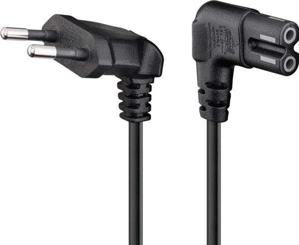 Goobay 73018, 1,5 m, Strömkontakt typ C, CEE7/16, H03VVH2-F, 250 V