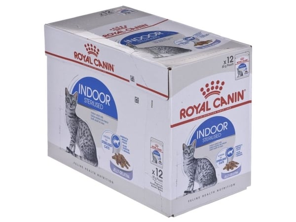 Royal Canin Indoor Sterilized, Voksen, Alle hunderaser, Kjøtt,12x85 g