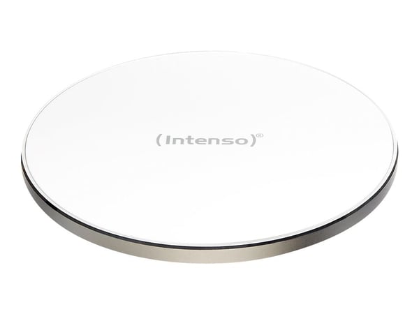 Intenso WA1 - Trådløs ladepute + AC-strømadapter - 10 watt - 2 A - QC 3.0 - hvit