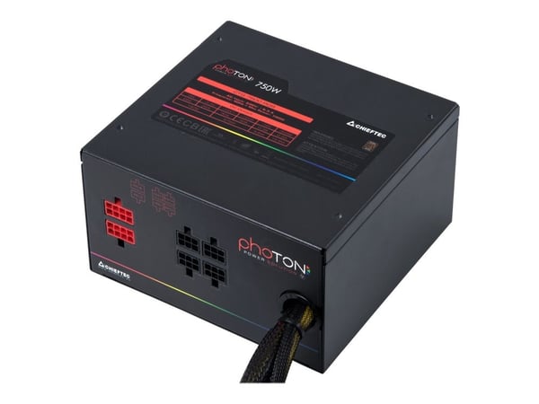 Chieftec Photon Series CTG-750C-RGB - Nätaggregat (intern) - ATX12V 2.3/ EPS12V - AC 230 V - 750 Watt - aktive PFC