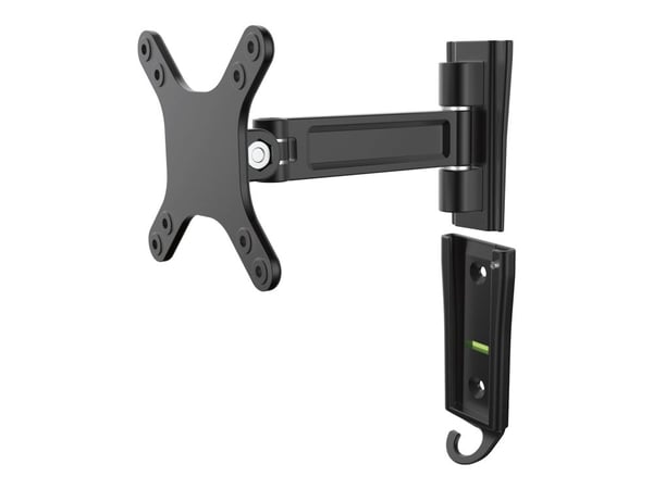 StarTech.com Monitor Wall Mount - Single Swivel - tukee näyttöjä 13" - 34" - VESA Monitor Wall Mount Bracket - Musta (ARMWALLS) - Säädettävä varsi ...