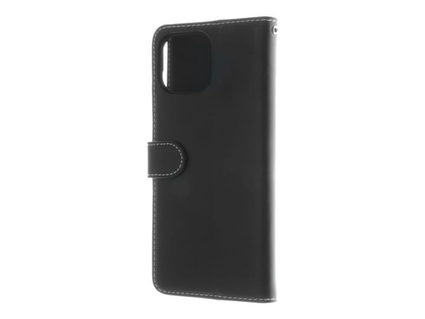 Insmat - Lommebok for mobiltelefon - lær, kartong+papir+aluminiumsfolie - svart - for Xiaomi MI 11 Lite