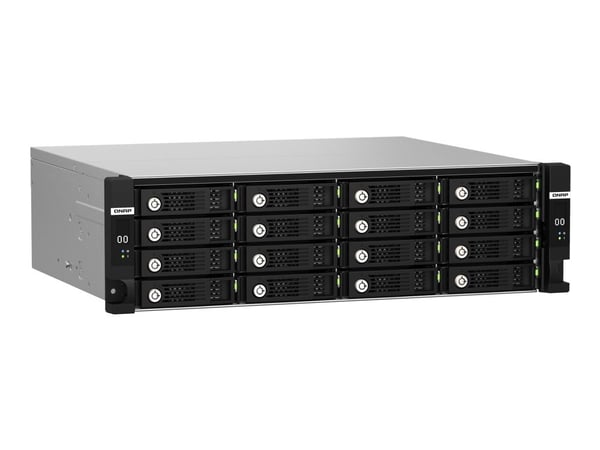 QNAP TL-R1620Sdc - Harddiskarray - 16 brønner (SATA-600 / SAS-3) - SAS 12Gb/s (ekstern) - kan monteres i rack - 3U