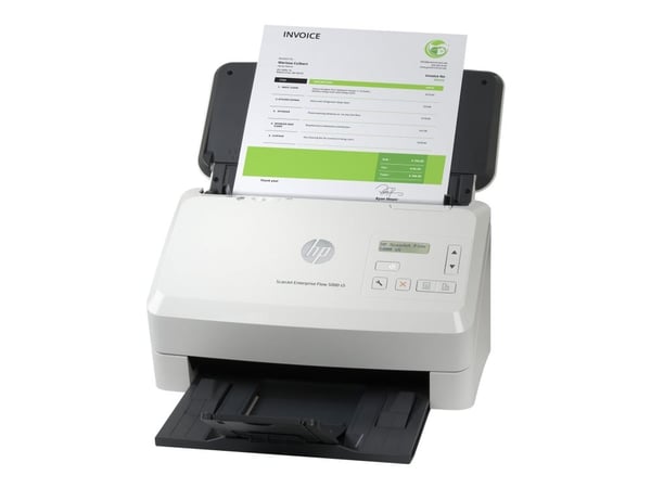 HP ScanJet Enterprise Flow 5000 s5 - Dokumentskanner - CMOS / CIS - Dupleks - 216 x 3100 mm - 600 dpi x 600 dpi - inntil 65 spm (mono) / inntil 65 ...