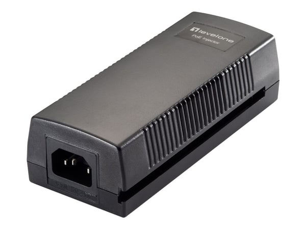 LevelOne POI-3014, Nopea Ethernet, Gigabitti Ethernet, 10,100,1000 Mbit/s, IEEE 802.3, IEEE 802.3ab, IEEE 802.3u, Musta, 100 m, PoE, Teho
