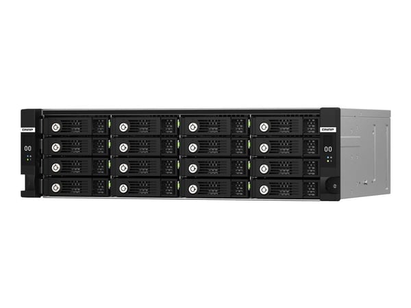QNAP TL-R1620Sdc - Harddiskarray - 16 brønner (SATA-600 / SAS-3) - SAS 12Gb/s (ekstern) - kan monteres i rack - 3U