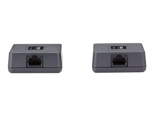 Black Box IC282A, Verkkolähetin ja -vastaanotin, 85 m, 12 Mbit/s, Cat5, Musta, 0.4 A