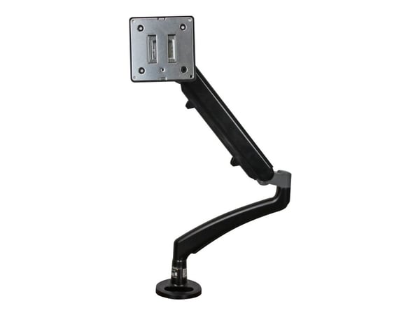 Startech Desk Clamp Monitor Mount - Adjustable - Supports Monitors 12" to 34" - Full Motion Slim VESA Mount Monitor Arm - Desk & Grommet Clamp -Bla...