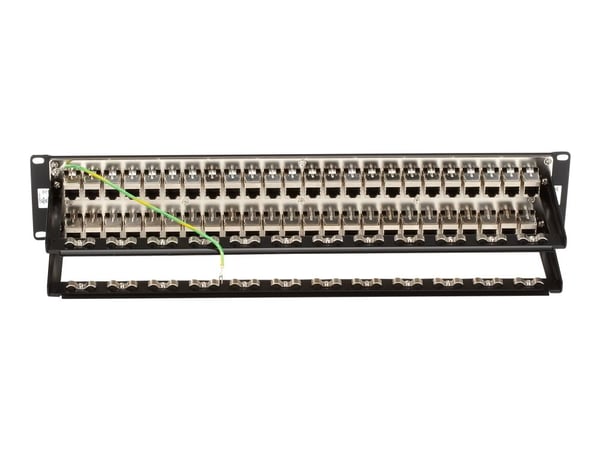 Black Box Feed-Through - Koblingspanel - CAT 6 - STP - 2U - 19" - 48 porter