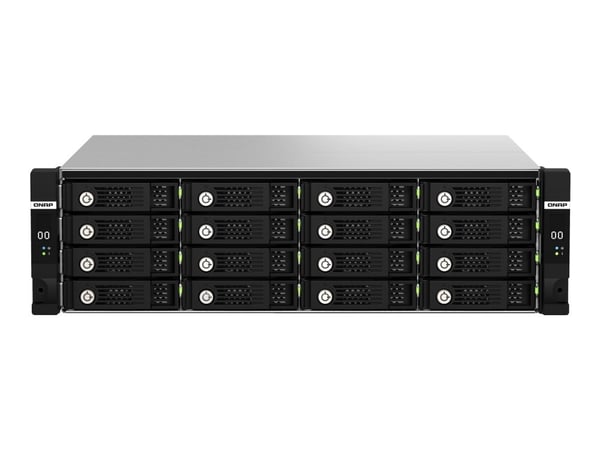 QNAP TL-R1620Sdc - Harddiskarray - 16 brønner (SATA-600 / SAS-3) - SAS 12Gb/s (ekstern) - kan monteres i rack - 3U