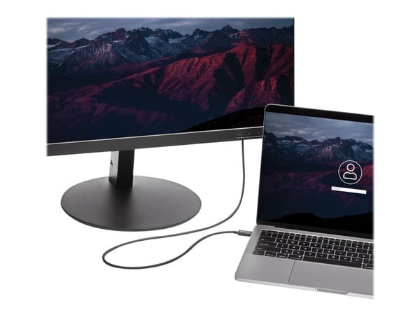 StarTech.com 1m Thunderbolt 3 (20Gbit/s) USB-C-kabel - Thunderbolt - USB- og DisplayPort-kompatibel - hann - hann - svart - nikkel - polyvinylklori...