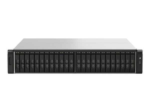QNAP TS-H2490FU - NAS-server - 24 brønner - kan monteres i rack - PCI Express 3.0 x4 (NVMe) - RAID 0, 1, 5, 6, 10, 50, 60, JBOD - RAM 64 GB - 25 Gi...
