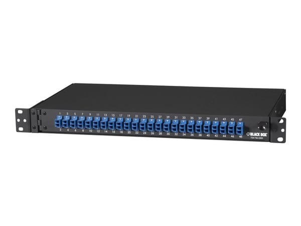 Black Box Rackmount Fiber Panel Loaded - Koblingspanel - 1U - 19"/23" - 24 porter