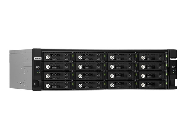 QNAP TL-R1620Sdc - Harddiskarray - 16 brønner (SATA-600 / SAS-3) - SAS 12Gb/s (ekstern) - kan monteres i rack - 3U