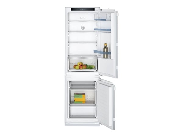 Bosch Serie | 4 KIV86VFE1 - Kylskåp/frys - bottenfrysskåp - inbyggd - fördjupning - bredd: 56 cm - djup: 55 cm - höjd: 177.5 cm - 267 liter - Klass E